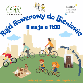 powiększ zdjęcie: Jeździsz rowerem? Zapraszamy na rajd z Legnicy do Bieniowic