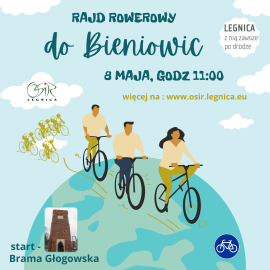 powiększ zdjęcie: Jeździsz rowerem? Zapraszamy na rajd z Legnicy do Bieniowic