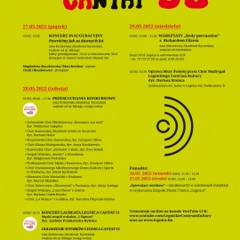 powiększ zdjęcie: Legnica Cantat 52. Już niebawem rusza najsłynniejszy chóralny festiwal