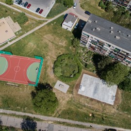 LBO. Powstał pumptrack przy ul. Bydgoskiej. Wcześniej boisko i plac zabaw