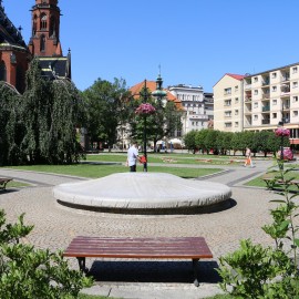 Usuwają usterkę w fontannie