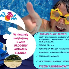 powiększ zdjęcie: W niedzielę roczek AquaFun-u!