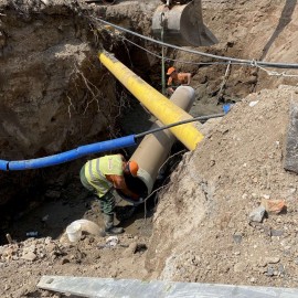 powiększ zdjęcie: Przebudowa Placu Słowiańskiego. Powstaje wielki zbiornik retencyjny