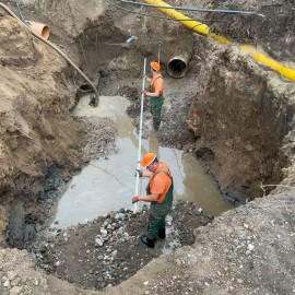 powiększ zdjęcie: Przebudowa Placu Słowiańskiego. Powstaje wielki zbiornik retencyjny