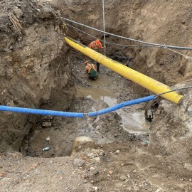 powiększ zdjęcie: Przebudowa Placu Słowiańskiego. Powstaje wielki zbiornik retencyjny