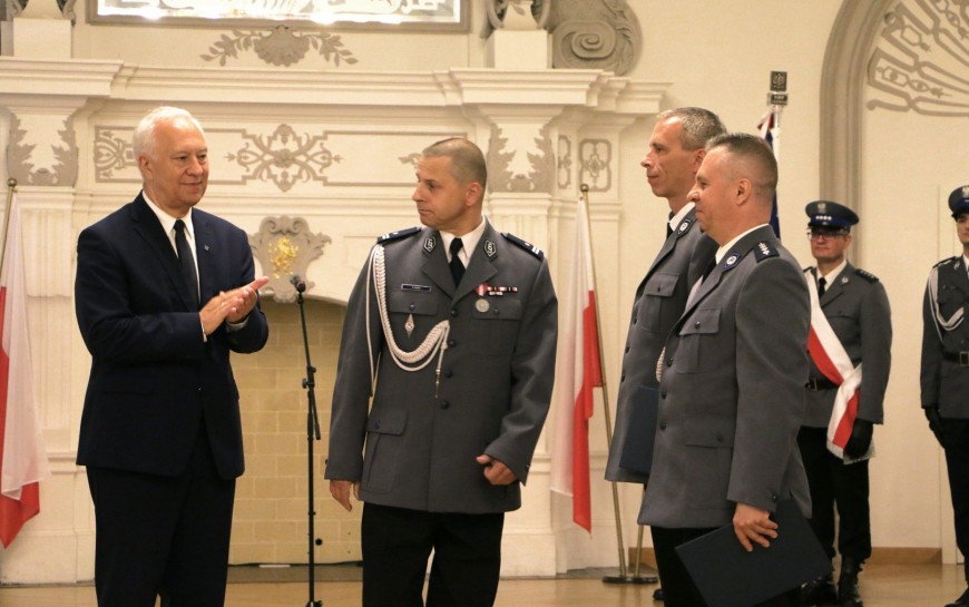 Święto Policji. Prezydent Tadeusz Krzakowski podziękował funkcjonariuszom