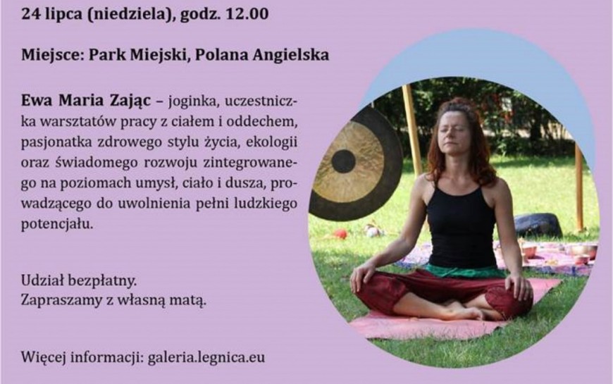 Zapraszamy do parku Miejskiego na spotkanie z jogą