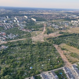 powiększ zdjęcie: III etap zbiorczej drogi południowej. Zobacz jak przebiegają prace