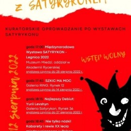 powiększ zdjęcie: Zapraszamy na spotkanie z rysunkiem satyrycznym. Oprowadzi nas kurator wystaw