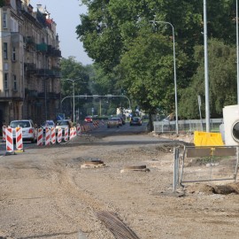powiększ zdjęcie: Przebudowa placu Słowiańskiego. Prace w przejściu podziemnym
