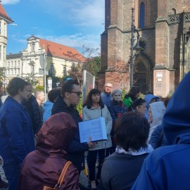 powiększ zdjęcie: Legnickie Spacery Historyczne. Poznaliśmy historię kościoła Mariackiego