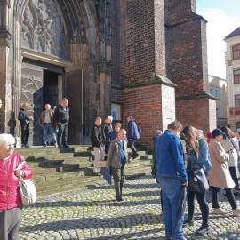 Legnickie Spacery Historyczne. Poznaliśmy historię kościoła Mariackiego