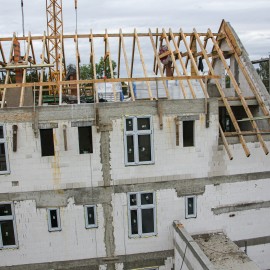 powiększ zdjęcie: Budowa Domu Opieki nad Matką i Dzieckiem. Zobacz jak przebiegają prace