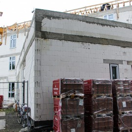 powiększ zdjęcie: Budowa Domu Opieki nad Matką i Dzieckiem. Zobacz jak przebiegają prace