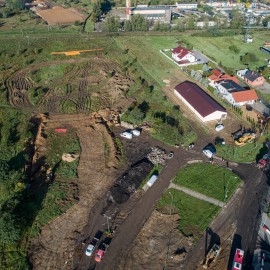 powiększ zdjęcie: III etap zbiorczej drogi południowej. Zobacz jak przebiegają prace