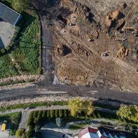 powiększ zdjęcie: III etap zbiorczej drogi południowej. Zobacz jak przebiegają prace