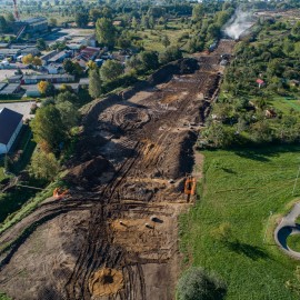 powiększ zdjęcie: III etap zbiorczej drogi południowej. Zobacz jak przebiegają prace