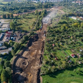 powiększ zdjęcie: III etap zbiorczej drogi południowej. Zobacz jak przebiegają prace