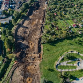 powiększ zdjęcie: III etap zbiorczej drogi południowej. Zobacz jak przebiegają prace