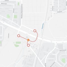 powiększ zdjęcie: Zmiana organizacji ruchu w okolicach wiaduktu na Piekarach