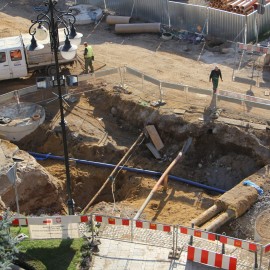 powiększ zdjęcie: Przebudowa Placu Słowiańskiego. Zobacz jak przebiegają prace