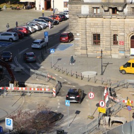 powiększ zdjęcie: Przebudowa Placu Słowiańskiego. Zobacz jak przebiegają prace