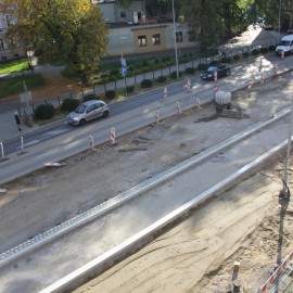 powiększ zdjęcie: Przebudowa Placu Słowiańskiego. Zobacz jak przebiegają prace