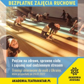 powiększ zdjęcie: Bezpłatne zajęcia ruchowe dla osób z Ukrainy!