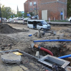 powiększ zdjęcie: Trwa przebudowa ulicy Pocztowej. Zobacz, jak przebiegają prace