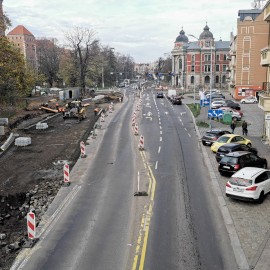 powiększ zdjęcie: Trwa przebudowa ulicy Pocztowej. Zobacz, jak przebiegają prace