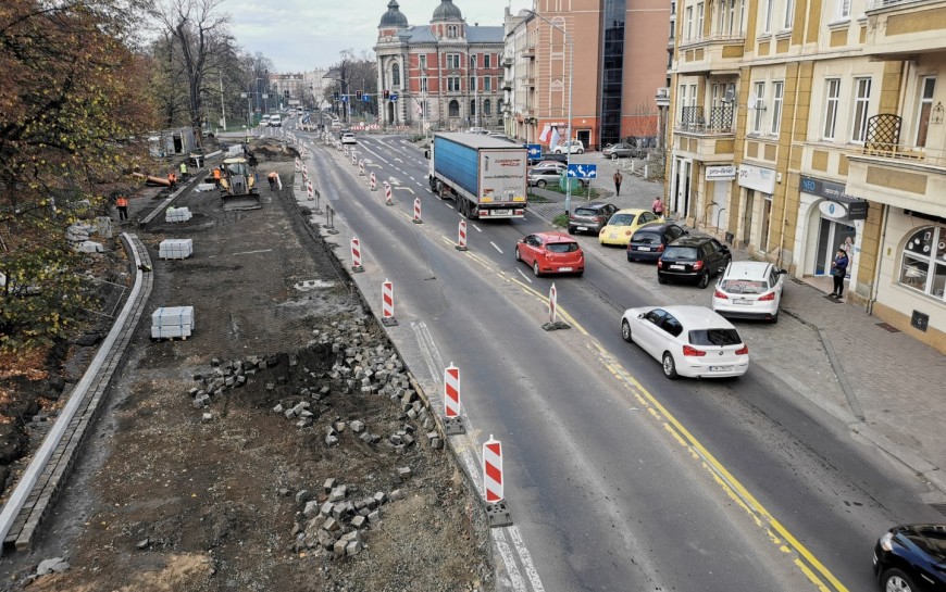 Trwa przebudowa ulicy Pocztowej. Zobacz, jak przebiegają prace