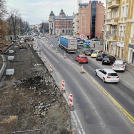 powiększ zdjęcie: Trwa przebudowa ulicy Pocztowej. Zobacz, jak przebiegają prace