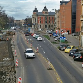 powiększ zdjęcie: Trwa przebudowa ulicy Pocztowej. Zobacz, jak przebiegają prace