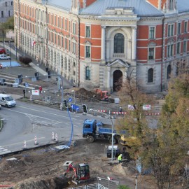powiększ zdjęcie: Trwa przebudowa ulicy Pocztowej. Zobacz, jak przebiegają prace