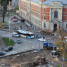 powiększ zdjęcie: Trwa przebudowa ulicy Pocztowej. Zobacz, jak przebiegają prace