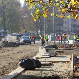 powiększ zdjęcie: Przebudowa Placu Słowiańskiego. Zobacz jak przebiegają prace