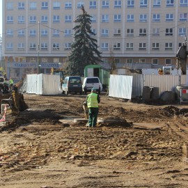 powiększ zdjęcie: Przebudowa Placu Słowiańskiego. Zobacz jak przebiegają prace