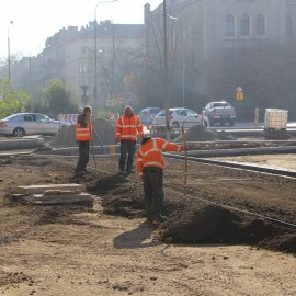 powiększ zdjęcie: Przebudowa Placu Słowiańskiego. Zobacz jak przebiegają prace