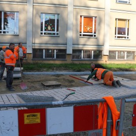 powiększ zdjęcie: Przebudowa Placu Słowiańskiego. Zobacz jak przebiegają prace