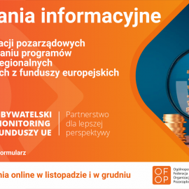 powiększ zdjęcie: Obywatelski monitoring funduszy europejskich - nie przegap!
