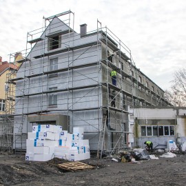 powiększ zdjęcie: Budowa Domu Opieki nad Matką i Dzieckiem