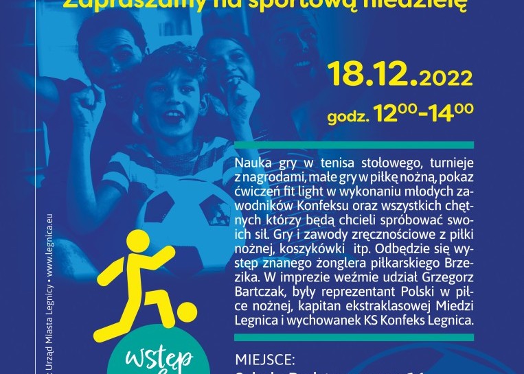 Zapraszamy w niedzielę do SP 16 na finał programu Zdrowa Legnica