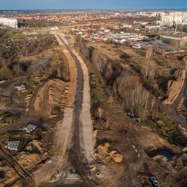 powiększ zdjęcie: III etap zbiorczej drogi południowej. Zobacz, jak przebiegają prace