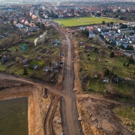 powiększ zdjęcie: III etap zbiorczej drogi południowej. Zobacz, jak przebiegają prace