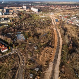 powiększ zdjęcie: III etap zbiorczej drogi południowej. Zobacz, jak przebiegają prace