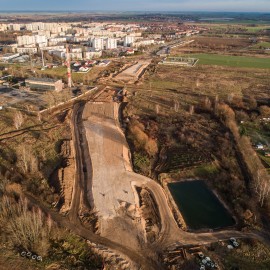 powiększ zdjęcie: III etap zbiorczej drogi południowej. Zobacz, jak przebiegają prace