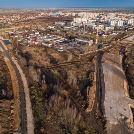 powiększ zdjęcie: III etap zbiorczej drogi południowej. Zobacz, jak przebiegają prace