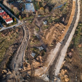 powiększ zdjęcie: III etap zbiorczej drogi południowej. Zobacz, jak przebiegają prace