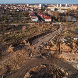 powiększ zdjęcie: III etap zbiorczej drogi południowej. Zobacz, jak przebiegają prace