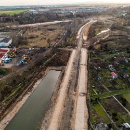 powiększ zdjęcie: III etap zbiorczej drogi południowej. Zobacz, jak przebiegają prace